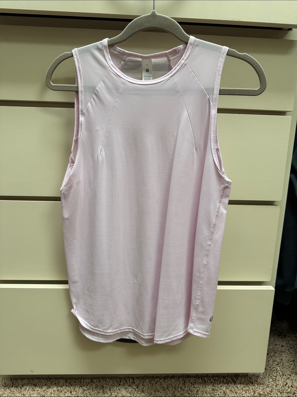 lululemon athletica sculpt tank top in pink organza